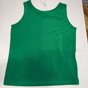 Chico's Traveler’s Vibrant Kelly Green Reversible Top